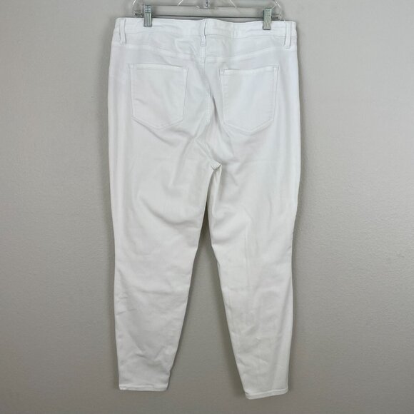 Talbots Woman Plus Size 16 White Flawless High Waist Jegging Ankle Jeans Stretch - Picture 3 of 7